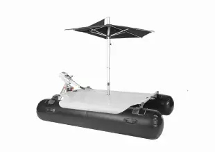Floss / Motorboot mit Sonnenschirm inkl.3 PS Motor und Akku