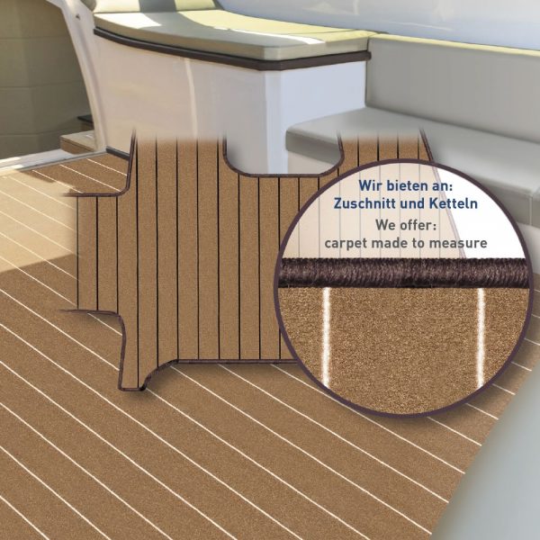 SCHIFFTEPPICH-Bootsteppich-SALON-Bodenbelag-1 Boot-Teppiche nach Maß im Teak Design